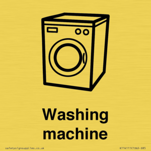 Dementia washing machine sign